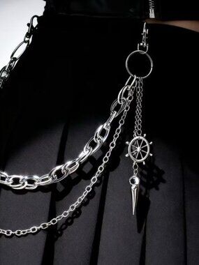 ⭐️ NEW Silver Chain Belt with Nautical Charm